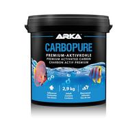 Aquarium activated carbon - ARKA Carbopure 5000 ml - removes cloudiness, medication residue & colourants - acid-washed & steam-activated - for freshwater & marine tanks - crystal clear water