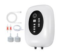 Aquarium Air Pump, 2 Outlets Portable Rechargeable Quiet Oxygenator | Air Pump for Fish - for Hydroponics, , Live Plants, Water, Outdoor, Indoor, Pond and Fountain