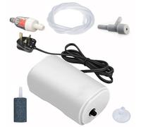 Aquarium Air Pump 25 Decibels 200L/H Powerful Aerator for Aquariums up to 100L with Accessories