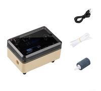 Aquarium Air Pump, 2L/min Ultra-Quiet Portable Oxygen Pump With Touch Sensitive Switches And Type-C Charging Port, Metal Suspension Buckles(brown)