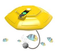 Aquarium Air Pump - ABS 15.5x14.5x6cm 3000mAh Portable Silent | 3 Modes Rechargeable Electric Water Aerator Pump with Floating Design, Oxygen Supply for Aquarium, High