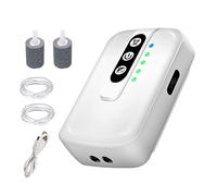 Aquarium Air Pump, Oxygen Bubbler Aerator AC/DC Dual Mode with Dual Outlets for Transporting Fish Outdoor Fishing