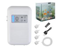 Aquarium Air Pump, Portable USB Oxygen Pumps Dual & Four Outlets Clamp-on Fish Tank Oxygen Aerator for Home Aquariums Daily Oxygenation