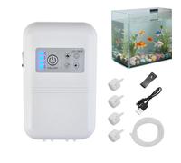 Aquarium Air Pump, Portable USB Oxygen Pumps Dual & Four Outlets Clamp-on Fish Tank Oxygen Aerator for Home Aquariums Daily Oxygenation