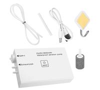 Aquarium Air Pump, USB Quiet Adjustable Bubbler For Fish Tanks, Efficient Water Aerator For Shrimp Breeding Plants Turtles Freshwater Seafood Indoor Outdoor Use, 4.88×3.31×1.06in