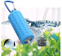 Aquarium Air Pumps, NEKOSUKI Mini USB Ultra Silent Aquarium Fish Tank Oxygen Air Pump with Air Stone and Silicone Tube, High Efficiency, Energy Saving, Plug and Play, 5V (Light Blue)