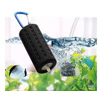 Aquarium Air Pumps, NEKOSUKI Mini USB Ultra Silent Aquarium Fish Tank Oxygen Air Pump with Air Stone and Silicone Tube, High Efficiency, Energy Saving, Plug and Play, 5V (Black)