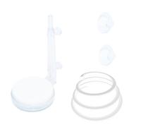 Aquarium Air Stone Nano Bubble Stone Kit with 2 Suction Cups, Ultra Quiet Oxygen Diffuser for Fish Tank Super Tiny Bubbles for Betta & Small Tanks, CO2 Diffuser for Hydroponic & Aquarium Plants(35mm)