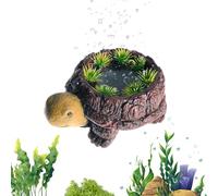 Aquarium Air Stone, Resin Quiet Turtle Shaped Bubble Stone, 6cm Fish Tank Bubbler Decoration for Hands, Resin with Steady Bubble Flow, Aquarium Accessory for Ponds Buckets, Home Hydroponics Use