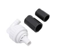 Aquarium Airline Tubing Connectors,Plastic Noise Reduction Prevent Backflow Water Outlet Hose Adapter Set Aquarium Maintenance Supplies for Aquariums Fish (White)