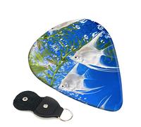 Aquarium Angelfish Guitar Plectrum 6-Piece Set For Acoustic Guitar, Electric Guitar, Bass, Ukulele - Thin, Medium And Thick