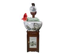 Aquarium Aquarium Fish Tank Chinese Style Ceramic Lotus Goldfish Tank Freestanding Flow Water Tank Home Porch Living Room Fish Culture Bowl Fish Tank Decorations