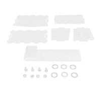 Aquarium Aquatic Planter Acrylic Clear High Gloss Transparent Slippy Surface Strong Durable Hanging Aquatic Plant Holder for Fish Tank Aquascape Decoration (M)