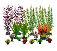 Aquarium Artificial Plants Set - Plastic Underwater Decor For Fish Decoration Tanks, Aquatic Accessories fake Bunion And reptile reptile betta plastic artificial artificial plastic And artific