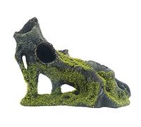 Aquarium Artificial Tree Hole Resin Aquarium Ornament, Resin Tree Stump Branch for Reptile Habitat Decoration, Tree Trunk Fish Tank Decoration Aquarium Hideaway Rock Cave House Hide Hut