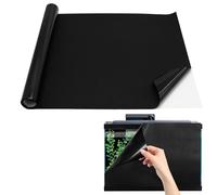 Aquarium Back Panel, Static Adhesive Aquarium Background, Black Generic, 40 x 200 cm Aquarium Background, High-Quality Aquarium Static Adhesive Background, Aquarium Water Plant Fish Background