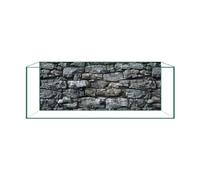 Aquarium Background Film, Static Cling, Glue-Free, Gray Rock, 19.6" H×59" W