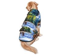 Aquarium Background Fish Tank Print Dog Hoodie For Medium To Large Dogs, Warm, Soft, Breathable Sweatshirt, Easy To Wear Jumper For Winter And Fall, Pet Coat Pullover