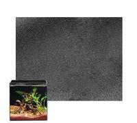 Aquarium Background Static Cling - Reusable Black Wall Sticker, Fish Tank Decorative Backdrop, Panel Accessory | Home Freshwater Marine Scenery Display Sheet Ornament Design Kit Equipment De