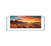 Aquarium Background & Terrarium Background - Ultra HD Static Cling, Tape-Free, Desert Sunset Design for Reptile Tank Decorations, Perfect for Bearded Dragon and Leopard Gecko Tanks 17.7 X 35.4 Inches
