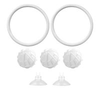 Aquarium Betta Training Ring - Feeding Aid with Suction Cup, Three Filter Balls, Betta Fish and Turtles Toy for Small Tanks to Support Movement and Playful Fitness in the Water