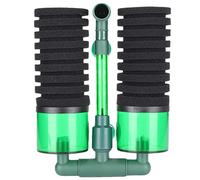 Aquarium BioChemical Double Sponge Cleaner Filter Fish Tank Submersible Foam Filter (QS-200A tamaño L con caja de filtro)