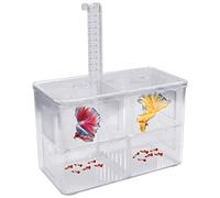 Aquarium Birthing Room, Double Layer Fish Breeding Box, Large Capacity Childbirth Hall, Transparent Nursery Room, 4 in 1 Breeder the Trap Box with Hook and 2 Suction Cup