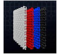 Aquarium Bottom Filter for Turtle Tank - 20pcs Plastic Divider Grid Plate, Under Gravel Filter Tray, Isolating Board for Tortoises and Small Pets (Black, 26x20cm)