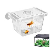 Aquarium Breeder Box - Adjustable Fish Hatchery, Breeding Tank Chamber | Multi Functional Fry Tank, Spawning Container for Aggressive Fish or Injured Hatchery Incubator Size: S 4.92x2.76x2.76inches