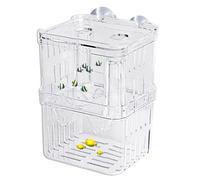 Aquarium Breeder Box - Fish Isolation Hatchery, Crystal Acrylic Incubator | Transparent sturdy build, Ventilated safe environment For breeding fry and separating and protecting delicate fish species