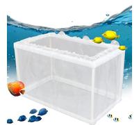 Aquarium Breeding Box - Fish Isolation Mesh, Hatcher Box, Juvenile Separation | Fry Hatchery with Suction Cups, Fish Tank Incubator for Betta and Cichlid Nursery Solutions Size Large