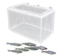 Aquarium Breeding Box - Mesh Insulation Box for Crazy Fish and Kids, Nursery with Suction Cups | Fish Tank Divider for Safe Breeding, Nursery Incubator Net for