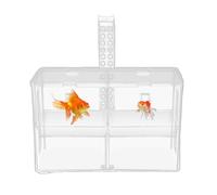 Aquarium Breeding Box | Transparent Hatching Divider - Double Compartment Shrimp Breeding Lift, for Shrimp, Fresh and , Food Culture