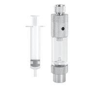 Aquarium Bubble Counter - Single Head Aluminum Regulator, Carbon Dioxide Diffuser With Integrated Check Valve, Precise Needle Monitoring Tool | Aquatic Plant Equipment For Fish Tank