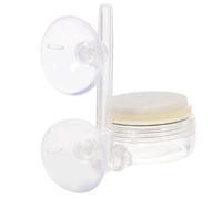 Aquarium Bubble Disc Plastic Diffuser with Fine Bubble Diffusion | Design, Two Suction Cups for Stable Mounting, for Hydroponic Nutrient Tanks and Aquatic Plants