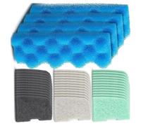 Aquarium Canister Filter Replacement Pads for 306 307 Systems, Foam Sponge Media Set for Maintenance with Mixed Pad Sizes and Care Use Aquarium Canister Sponge Insert Filter Liner Pad Replacement Foam