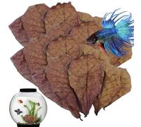 Aquarium Catappa Leaves - Catappa Indian Almond Leaves | PH Balance Water Conditioner For Aquarium, Turtle Tank, Fish Tank For Turtles, Shrimps, Catfish, Frog Habitat Accessories | Cut Into Small