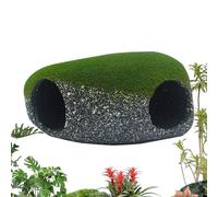 Aquarium Cave | 2 Holes Rock Breeding Shelter Decoration,Shrimp Cave | for Home Workplace Pet Store Freshwater Saltwater Terrarium Aquarium Corner Tanks