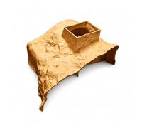 Aquarium Cave Decoration for Tanks, Sand Yellow, Small | Construction, For Aquarium, Fish Tank Use, Provides Shelter for Inhabitants, For Bottom Dwellers