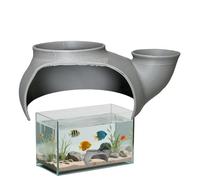 Aquarium Cave - Landscape Shelter for Shrimp 3D Printed - Shrimp Cave and Aquarium Tunnel, for Betta, Cory, Dwarf Cichlid, Reptiles, Catfish, Crab, Terrarium, Underwater Shelter