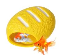 Aquarium Cave Non-Slip Bread Cooling Bite-Proof Decorative Habitat | Reptile Frog House Tank Decor for Tortoise Shrimp Frog Spider Mice Lizard Home Cage Terrarium Daily