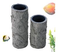 Aquarium Cave | Reptile Hide Cave Decor | Leopard Gecko Tank Accessories for Bearded Dragon Lizards Turtles Amphibians