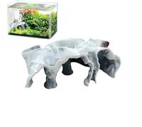 Aquarium Cave Shelter - Breeding Tank Ornament, Underwater Landscape Accessory | Decorative Fish Tank Decor Enhances Aquatic Habitat for Betta Guppy Cichlid Reptile Cory