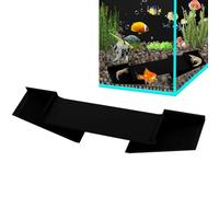 Aquarium Cave - Tunnel Shelter Tube for Stable Aquarium | Large Triangular Habitat with Curved Orifice Underground Design for Pet Reptiles Crayfish Cichlid Loaches