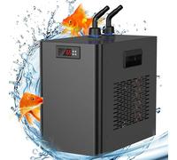 Aquarium Chiller, 1/10HP Active Water Chiller, Quickly Cools for Hydroponics, Aquatic Life, Compatible with Pumps and Filters