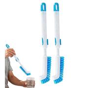 Aquarium Cleaning Tools,2 Pieces Extendable Algae Cleaner Brush,Glass Stains Remover for Turtle Shrimp Betta Axolotl Reef Tank Window Wall Corner