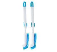 Aquarium Cleaning Tools, Retractable Handle With Non Scratch Pad, 2 Pieces, Fish Tank Scrubber, Aquarium Glass Cleaner Brush, Angled Head, For Turtle And Betta Tank Maintenance