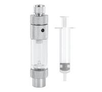 Aquarium CO2 Bubble Counter, Single Head Bubble Regulator, 3.23x0.79in Non Return Function, Easy Water Refill CO2 Addition System for Fish Tank Oxygenation and Plant Growth