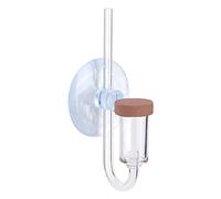 Aquarium Co2 Diffuser, Co2 Diffuser Aquarium Bubble Diffuser Co2 Bubble Counter Inline Acrylic Transparent Inline Co2 Diffuser Aquarium (M)