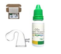 Aquarium CO2 Kit with CO2 Drop Checker&Indicator Solution,CO2 Monitor & Test Kit for Planted Tank,Accurate CO2 Detector for Aquarium Plants,Freshwater CO2 System(CO2 Drop Checker & Indicator Solution)